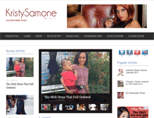 Tablet Screenshot of kristysamone.com